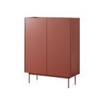 Movel De Apoio Color Em Vermelho Com Duas Portas 1 1