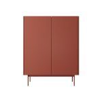 Movel De Apoio Color Em Vermelho Com Duas Portas 2