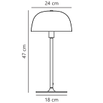Dimensoes Do Candeeiro De Mesa Cera