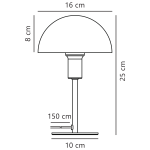 Dimensoes Do Candeeiro De Mesa Ellen Mini