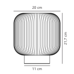 Dimensoes Do Candeeiro De Mesa Milford Nature