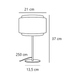 Dimensoes Do Candeeiro De Mesa Takai