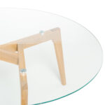 Mesa De Centro Patrick Em Vidro E Pes Em Carvalho 1